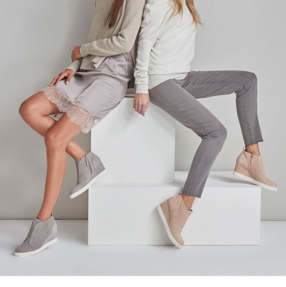 Paolo Shoes - Linea Paolo gray wedge sneakers !! Felicia 6